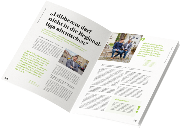 Mieterzeitung aufgeschlagen